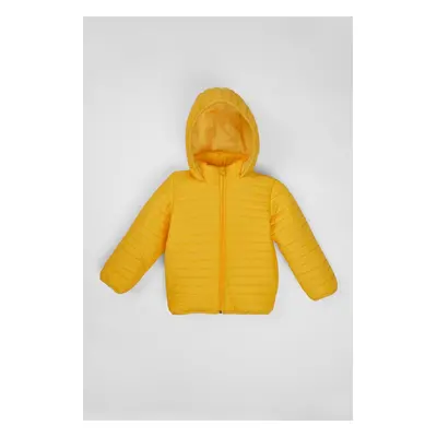 zepkids Boys' Yellow Color Fleece Hooded Coat.