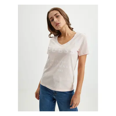 Light pink women's T-shirt Guess - Women