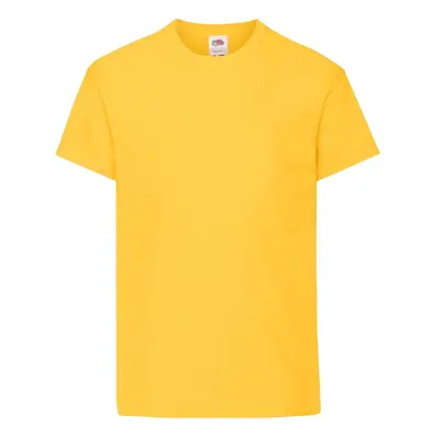 Yellow T-shirt for Children Original Fruit of the Loom