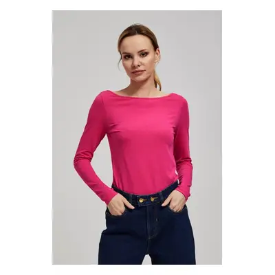 Fitted blouse with long sleeves