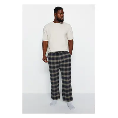 Trendyol Black Woven Plus Size Pajama Bottom