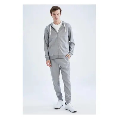 DEFACTO Slim Fit Rib Hem Fleece Pocket Sweatpants