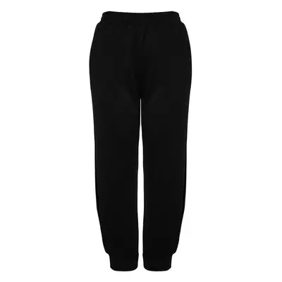 Trendyol Curve Black vékony Jogger kötött melegítőnadrág