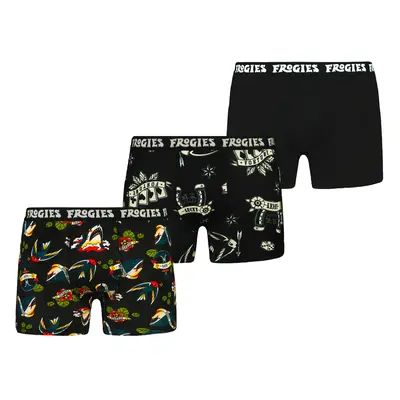 Men's boxers Old school tattoo 3P Frogies Christmas