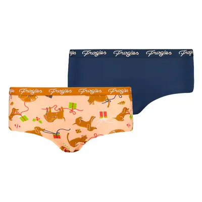 Women's panties Cat Dog 2P Frogies Christmas