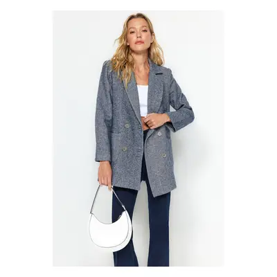 Trendyol Anthracite Regular Lined Woven Blazer Jacket