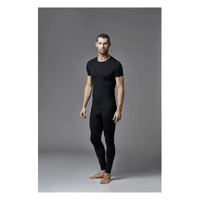 Dagi Men's Black Crew Neck Short Sleeve Top Thermal Underwear