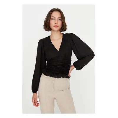 Trendyol Blouse - Schwarz - Fitted