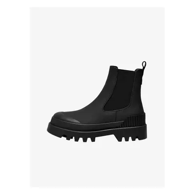 Black Womens Ankle Boots ONLY Buzz - Women