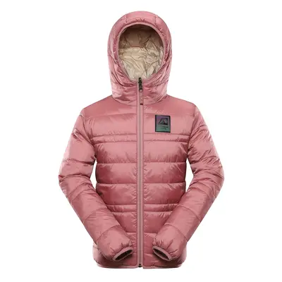 Kids double-sided jacket hi-therm ALPINE PRO EROMO dusty rose