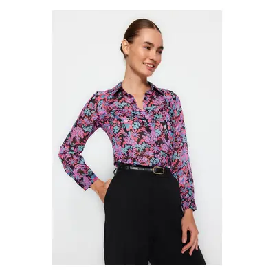 Trendyol Multicolored Floral Patterned Woven Shirt