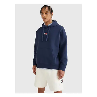 Tommy Hilfiger Jeans Sweatshirt - Tommy Jeans TJM TOMMY BADGE HOODIE blue