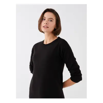 LC Waikiki Crew Neck Plain Long Sleeve Women's Knitwear Tunic