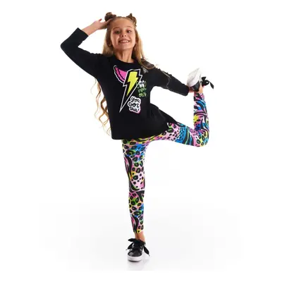 mshb&g Winged Lightning Girl's T-shirt Tunic Tights Set