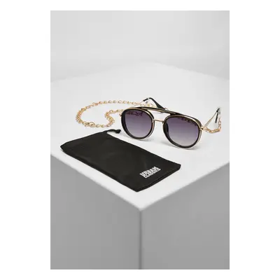 Ibiza Sunglasses with Chain - Black