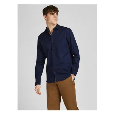 Dark blue men's shirt Jack & Jones Lacardiff - Men's