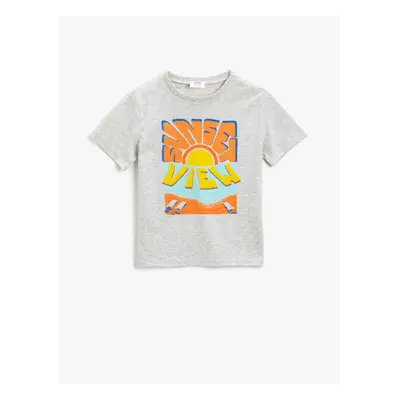 Koton T-Shirt - Gray - Regular fit