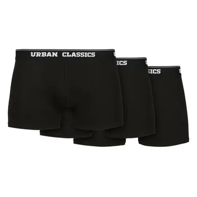 Organic Boxer Shorts 3-Pack Black+Black+Black