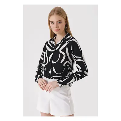 Bigdart Graphic Patterned Shirt - F. Black