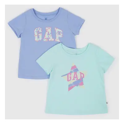 GAP Kids T-shirts logo, 2pcs - Girls