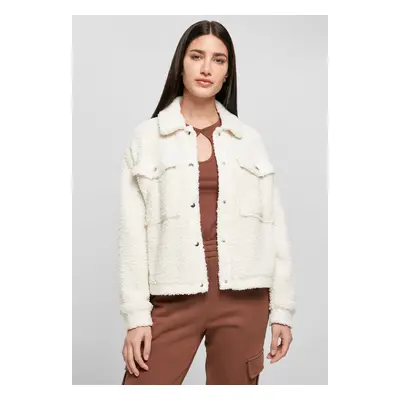 Women's Sherpa Trucker Jacket in White