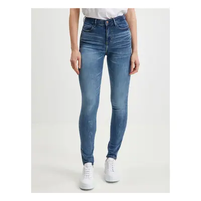 Blue Women Skinny Fit Jeans Guess - Women