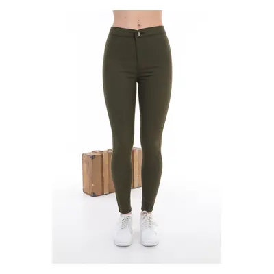 BİKELİFE női Khaki Lycra leggings nadrág