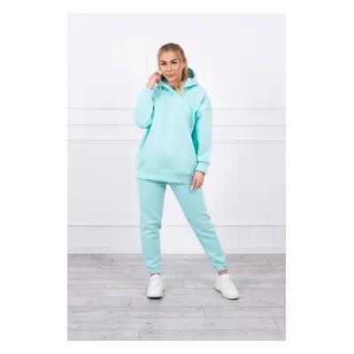 Insulated set with mint sweatshirt