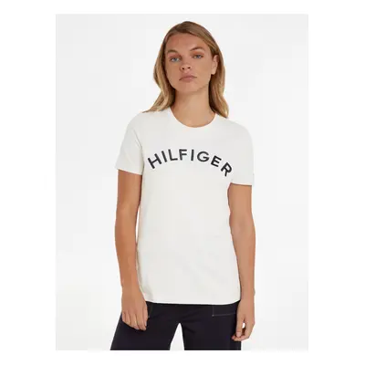 Cream Women's T-Shirt Tommy Hilfiger - Women