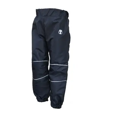 Children's rustle trousers - black-reflective gray