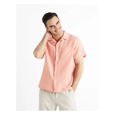 Celio Linen Shirt Fatext - Men