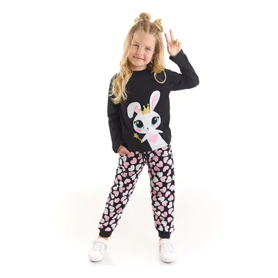 Denokids Sweet Rabbit Girls Kids T-shirt Pants Suit