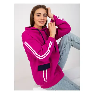 Cotton Fuchsia Hoodie