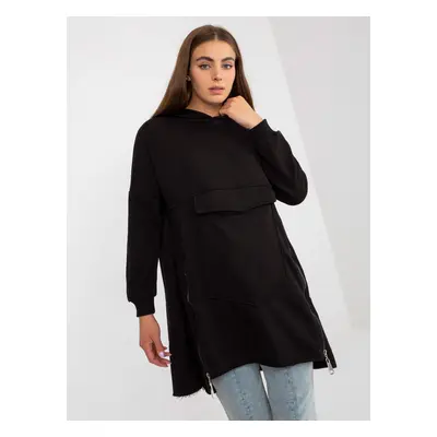 Basic Black Hoodie for Women