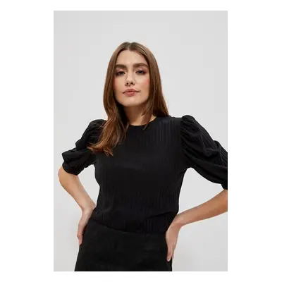 Blouse with puff sleeves