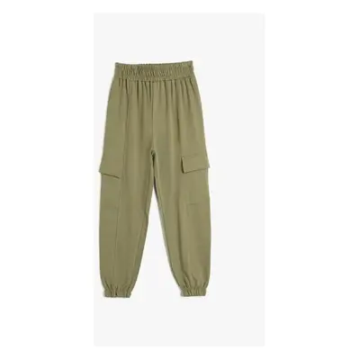 Koton 4wkg40149ak Girls' Tracksuit Bottom Khaki