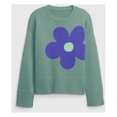 GAP Children's sweater with flower - Girls