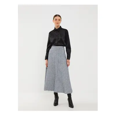 LC Waikiki Women's Patterned A-Line Tweed Skirt