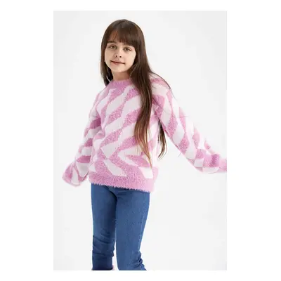 DEFACTO Girl Regular Fit Crew Neck Pullover