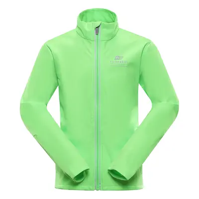 Children's softshell jacket with membrane ALPINE PRO MULTO green