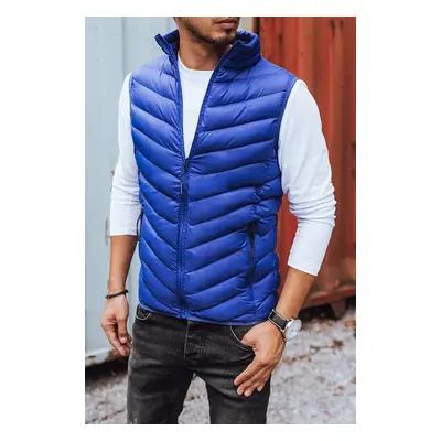 Men's quilted vest dark blue Dstreet z