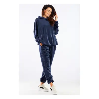 Awama Woman's Pants A459 Navy Blue