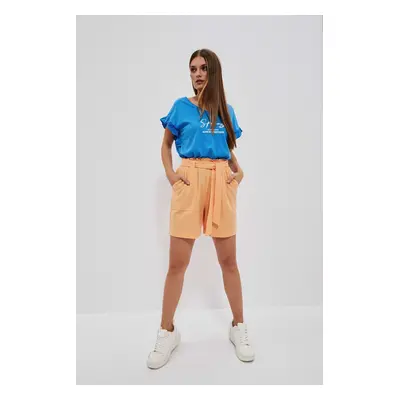 WOMEN'S SHORTS L-SH-4001 PEACH