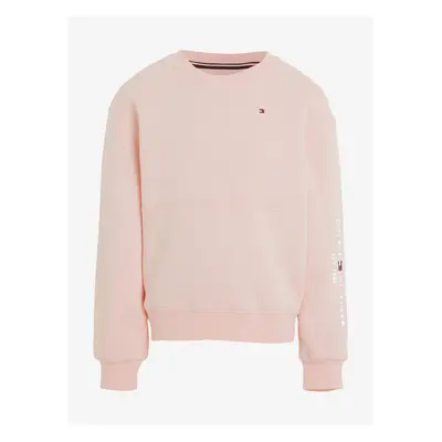 Light pink girls' sweatshirt Tommy Hilfiger - Girls