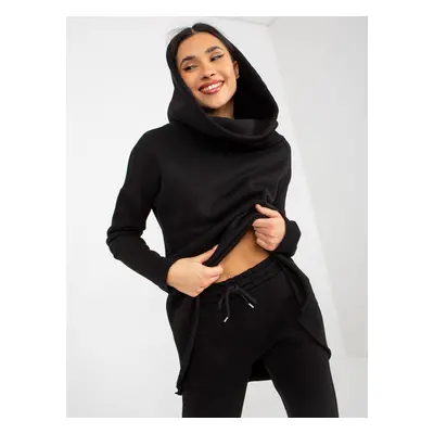 Black Women's Basic Tracksuit with Trousers