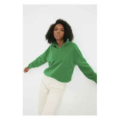 Trendyol Sweatshirt - Green - Regular fit