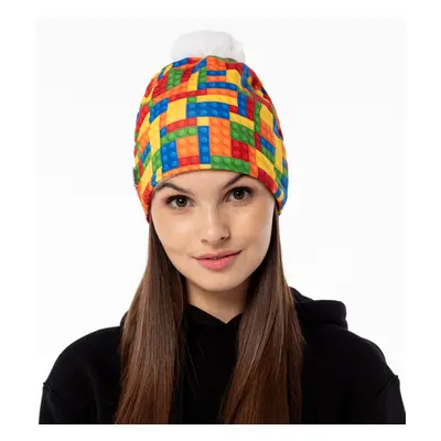 Mr. GUGU & Miss GO Woman's Blocks Beanie WB21WH