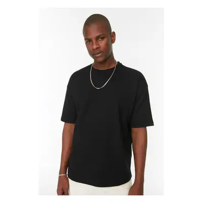 Trendyol Black Oversize Crew Neck Short Sleeve T-shirt