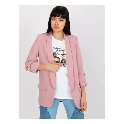 Lady's light pink jacket with pleats