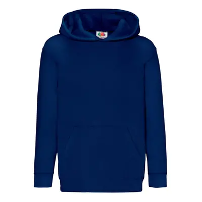 Navy blue children's sweatshirt Classic kangaroo Fruit of the Loom